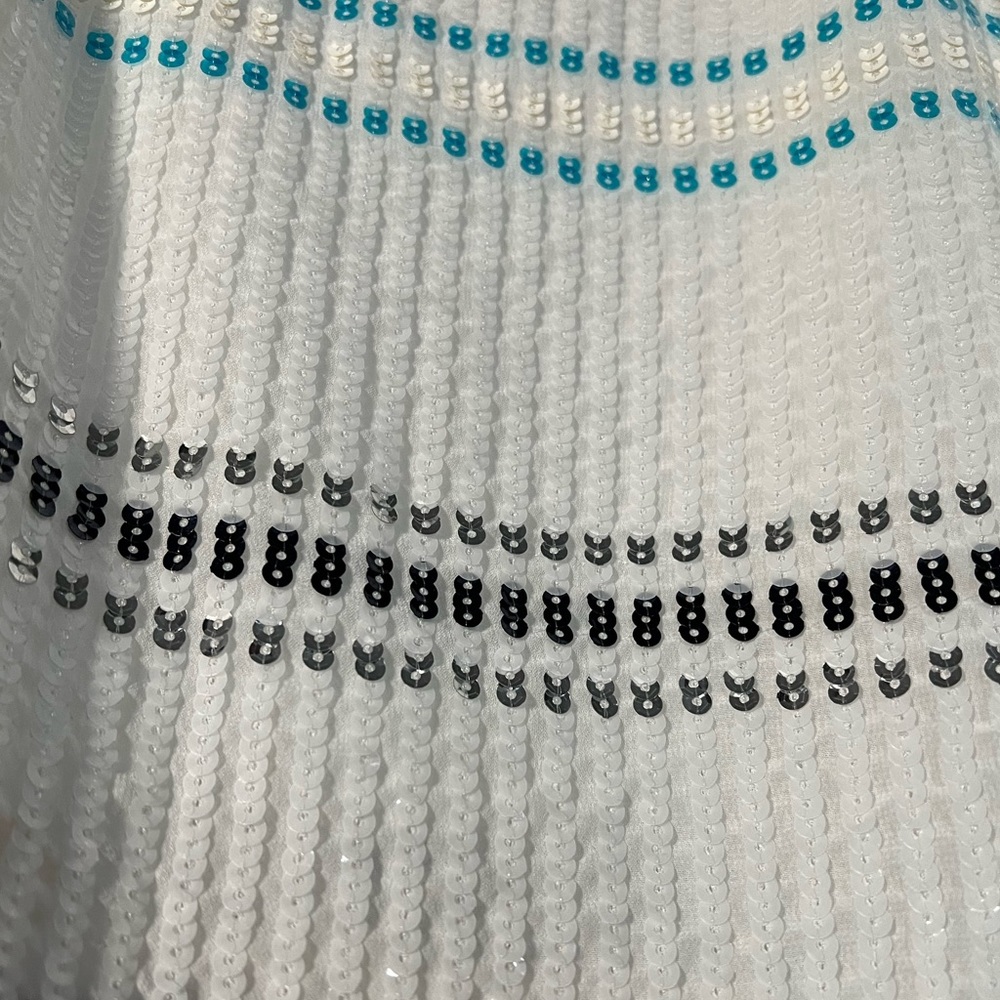 White Sequined Tank - Picture 4 of 7